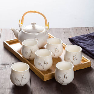 Tray Delivery Handmade Modern Simple Gold Tea Set Set Household Jingdezhen Tea Pot Tea Cup Ceramic