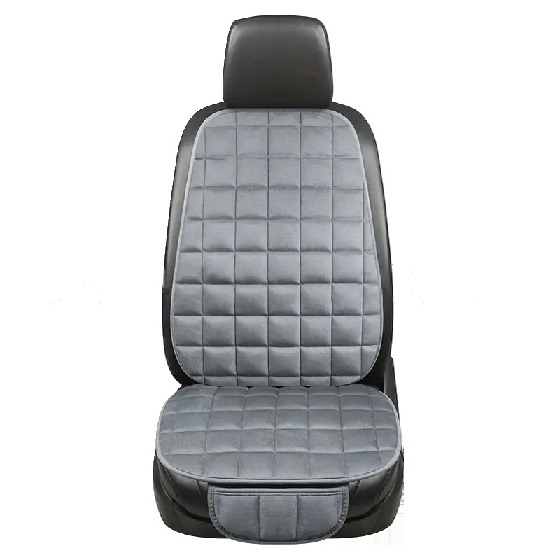 Seat cushion, seat cover – Universal Rear Single Piece - gray-single-seat-square-cushion-backrest-universal
