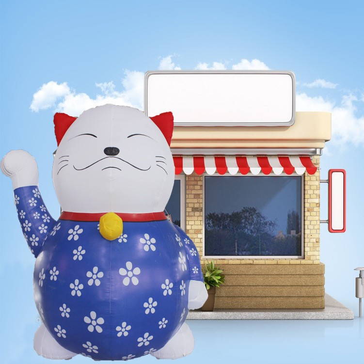 molde de aire de dibujos animados inflables, dibujos animados inflables para atraer dinero, accesorios de decoración de tiendas, accesorios de decoración de apertura, molde de aire inflables