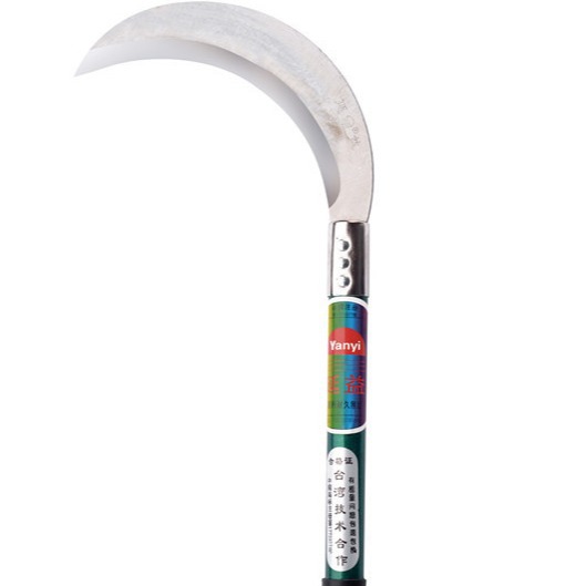 园林割草刀长柄月牙镰刀农用割麦镰刀农具厂家批发【延益】236