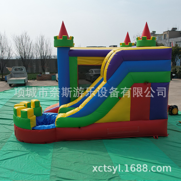 Transfronterizos niños inflables al aire libre cama de salto cuadrada diapositiva bolsa traviesas al aire libre gran castillo inflable cuadrado puesto