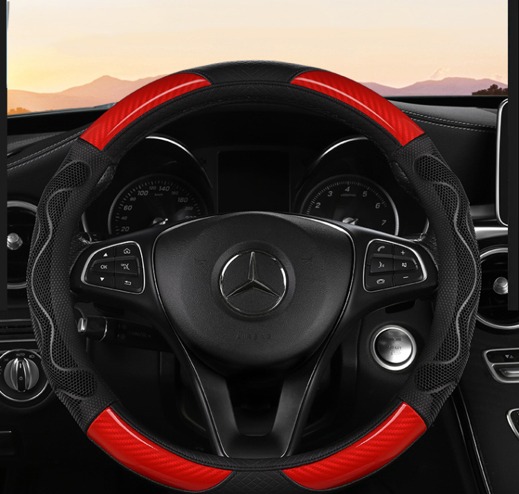Honeycomb Car Steering Wheel Cover Anti-Slip Cross-Border Export Handle Cover Patented Design Silicone Material Silicone Anti-Slip Car Accessory