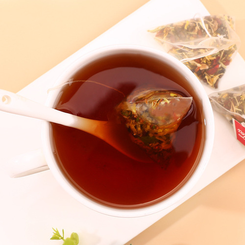 Source manufacturer wholesales triangular package of chrysanthemum and cassia seed tea without boiling, proud night ready chrysanthemum and cassia seed one piece dropshipping