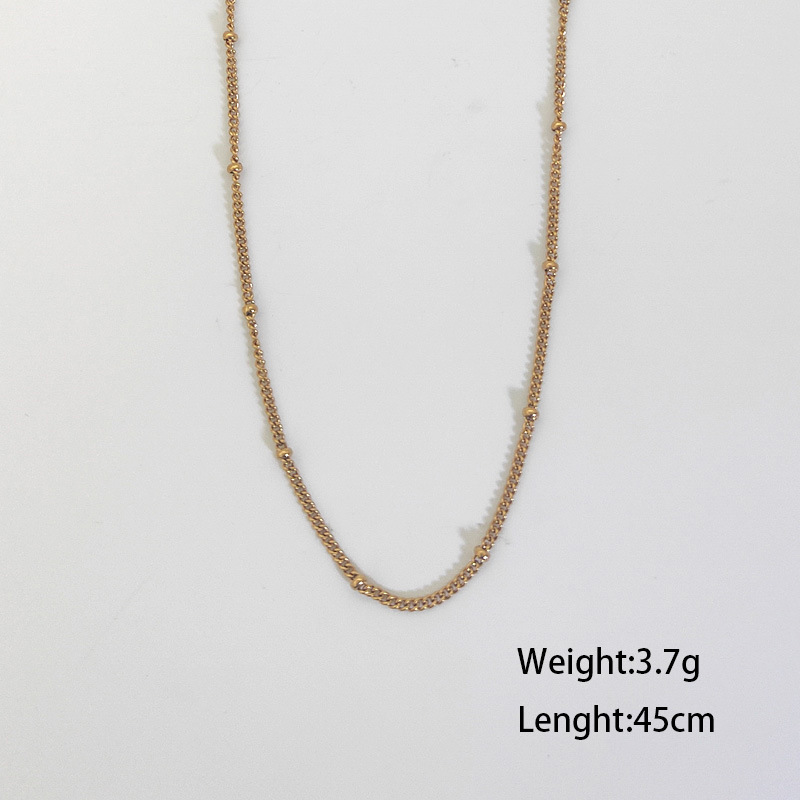 7g Weight Necklace Classification 304 Stainless Steel Chain Material 1 Piece Quantity Holiday, Daily Occasion 304 Stainless Steel Material Geometric Pattern Women's Gender Plating Design Simple Style Style Wholesale Jewelry Simple Style Geometric 304 Stainless Steel Plating Stainless Steel Necklaces 13