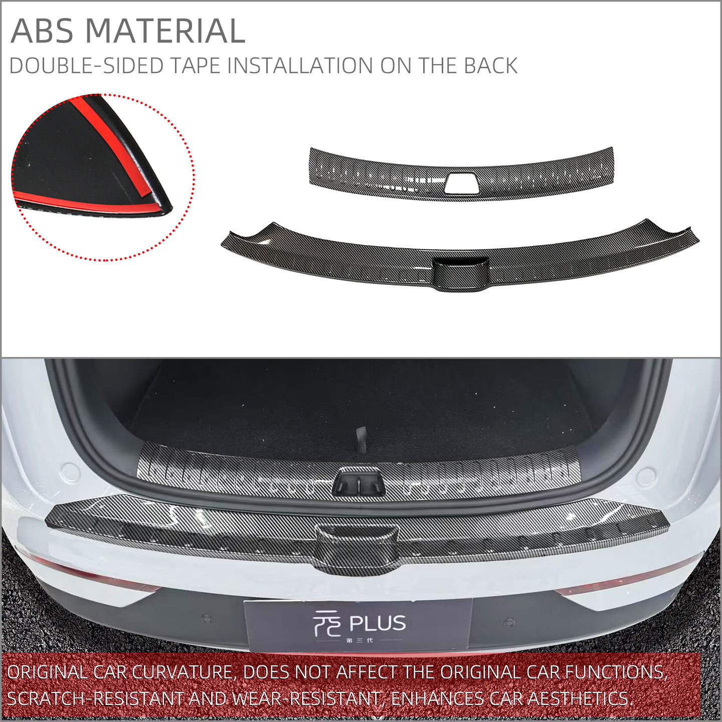 Compatible with 26 models of BYD Yuan Plus/ATTO3: door sill strips, welcome pedals, tailgate guards, interior modification accessories