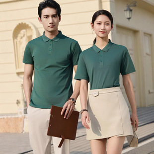 Polo Shirt Custom Printed Work Clothes Short-Sleeved T-Shirt Clothing Team Building Corporate Lapel Cultural Shirt Work Clothes Embroidered Logo