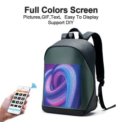 フルカラースマート屋外 LED バックパック携帯電話 WiFi 制御モバイル LED ディスプレイスクールバッグ