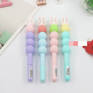 Silicone Gel Pen Primary and Secondary School Students Stationery Gift Gel Pen Fashion Cute Black Water Pen Creative Learning Sig