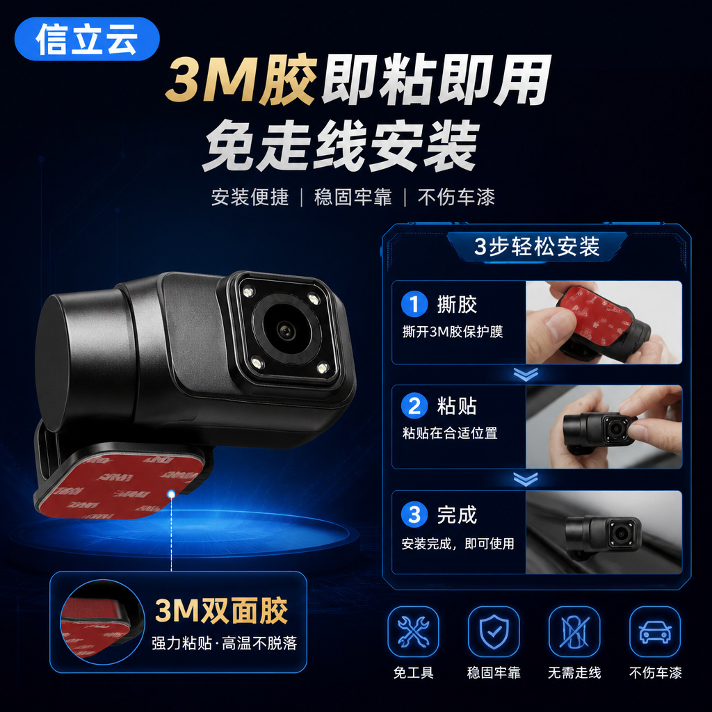 DMS car camera, AHD 1080P high-definition, wide-angle, night vision, ADAS driving assistance system, specifically designed for trucks and ride-hailing vehicles