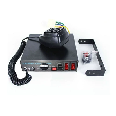 Cross-Border Export 200W New 12V 24V Car Alarm Host with Megaphone 9-Tone Car Alarm Horn