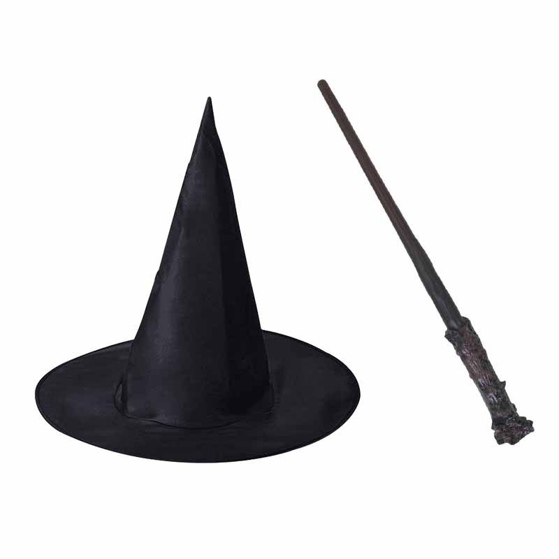 魔女魔法の帽子 cos ドレスアップ小道具ハロウィンウィザードハット魔女帽子プロムパーティーレイアウトハリーポッター|undefined