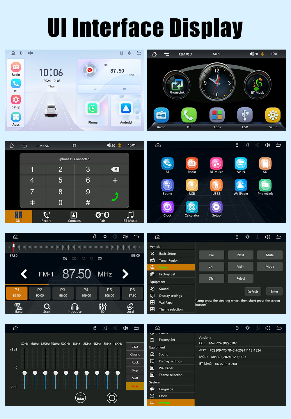 Volkswagen 7inch Linux Car System Wireless Carplay/Android Auto In-Car Navigation All-In-One Device