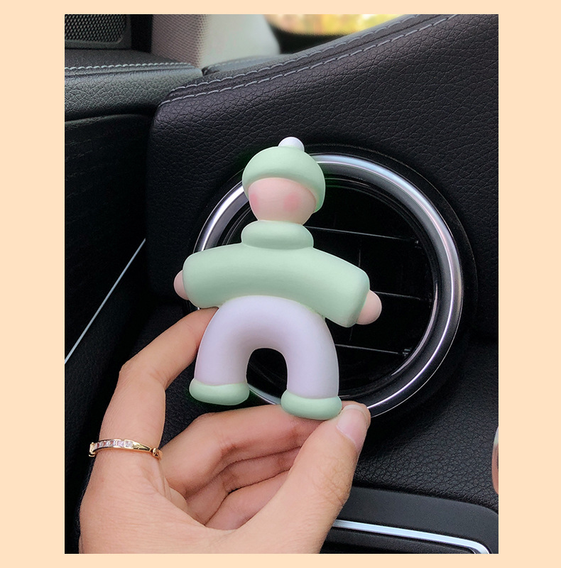 2025 New Villain Car Aromatherapy Car Perfume Air Vent Decoration Diffusing Stone Car Interior Ornament for Women