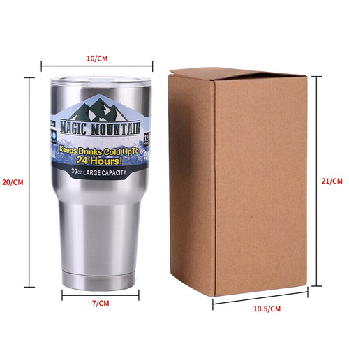 Amazon 30oz Car Cup Car Ice Cup Stainless Steel Vacuum Insulated Beer Cup Car Cup Foreign Trade