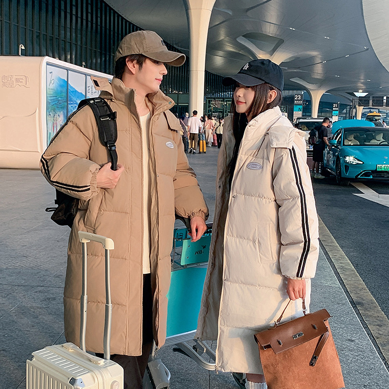 2024 nuevo invierno suelto, ropa de algodón gruesa, chaqueta de pareja encapuchada image 7