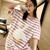 Autumn pijama, set with letters for leisure, storage bag, oversize, Korean style
