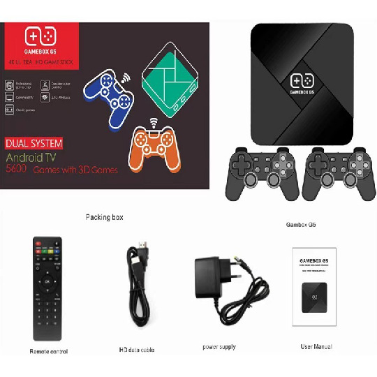 Foreign trade cross-border B01 G5 dual-system TV game console box 4K HD HDMI set-top box home game console