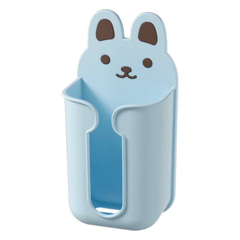 Gran venta de caja de papel montada en la pared para baño, caja de pañuelos creativa de dibujos animados, caja de almacenamiento de máscara extraíble de pared multifuncional