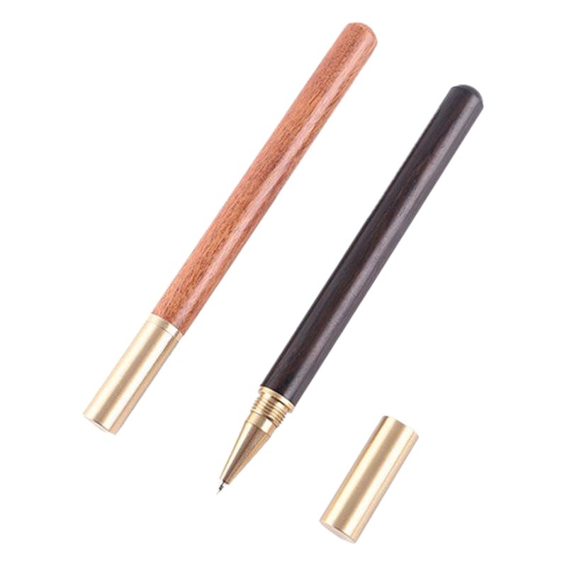 Brass sandalwood signature pen business gift advertising pen metal retro ball pen neutral pen red sandalwood pen wholesale