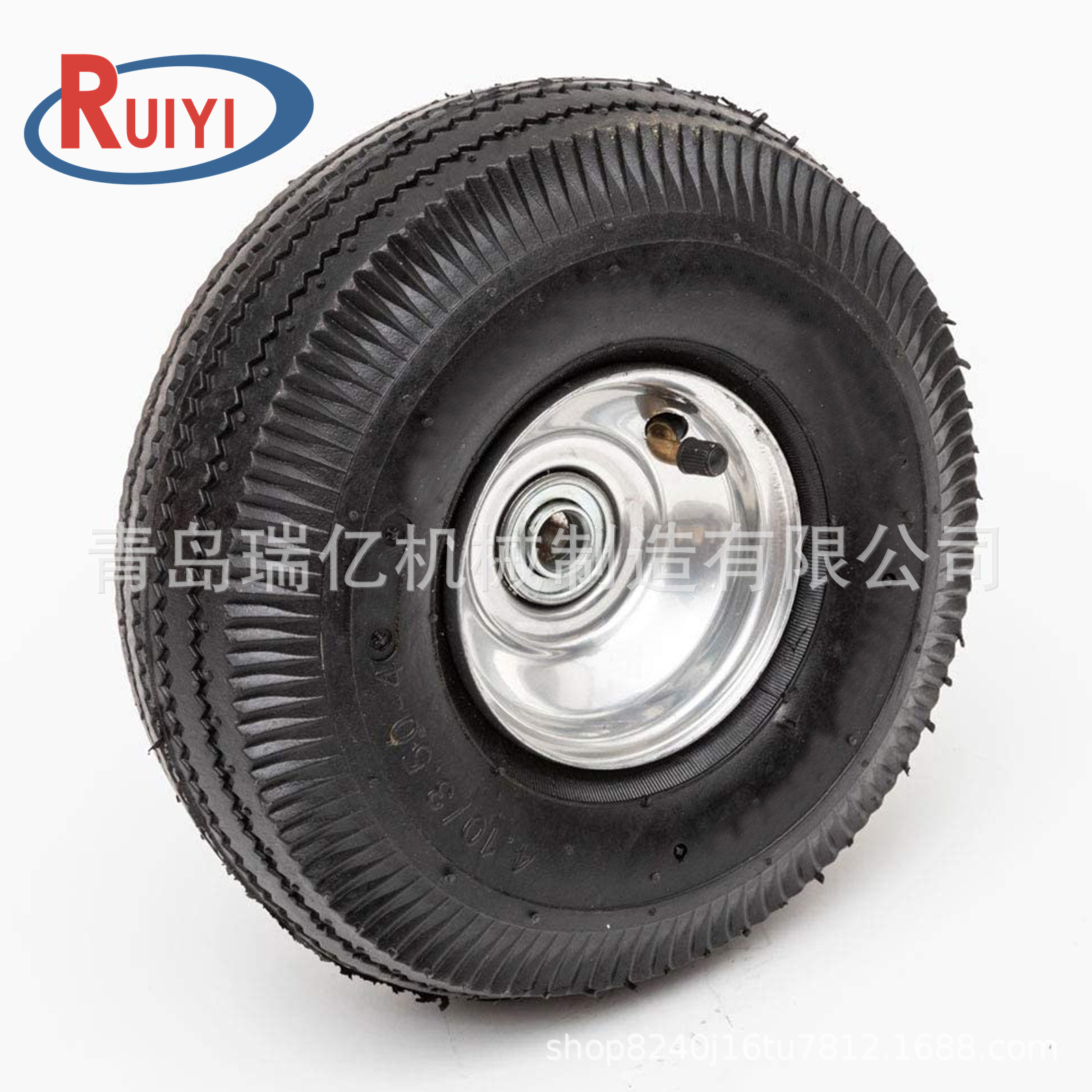 10英寸4.10/3.50-4橡胶通用轮胎 充气胎 气态轮 工具车手推车轮胎