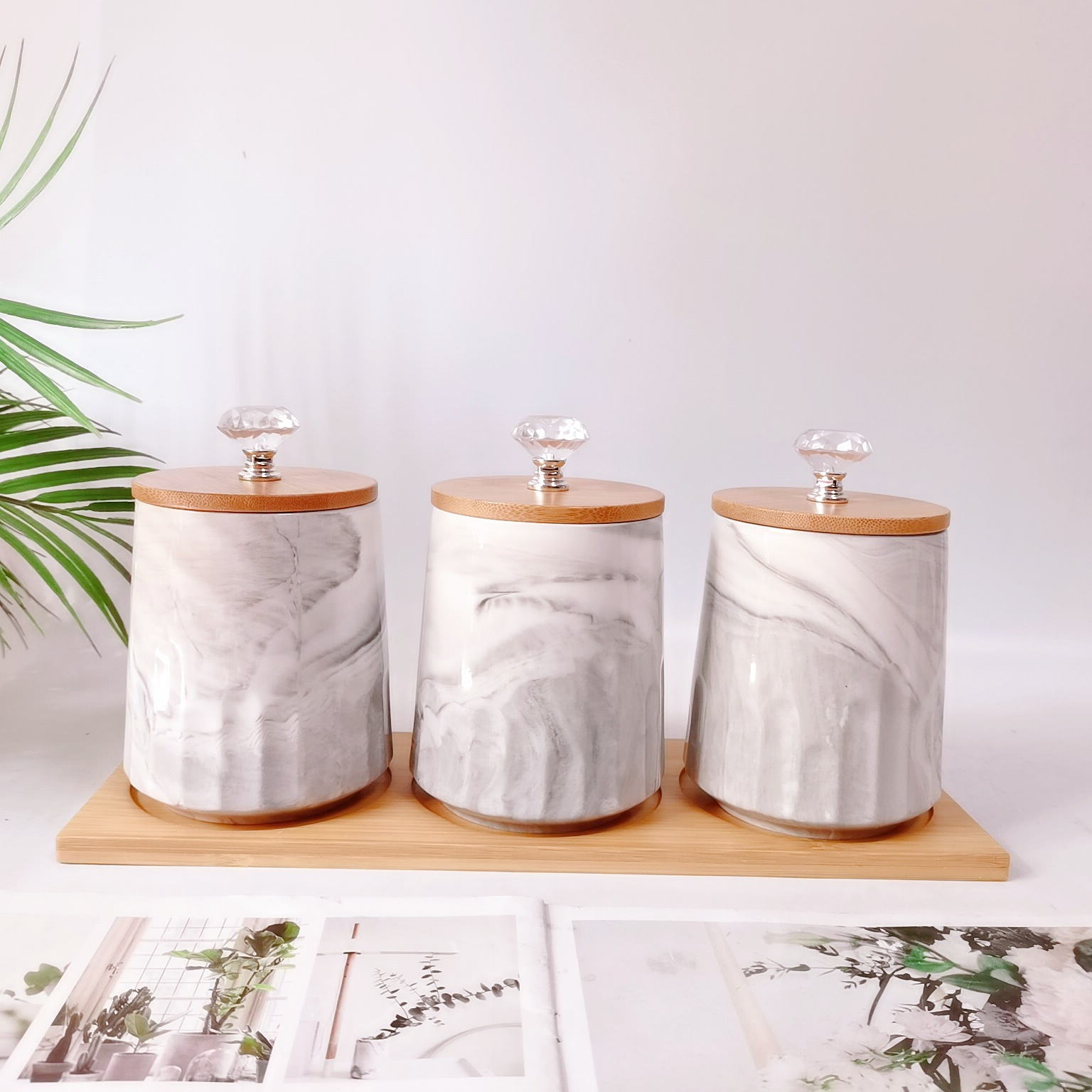 Transfronterizo de exportación jasador de cerámica jarra de condimento de cerámica de color suelo sellado tarro de almacenamiento tarro de café