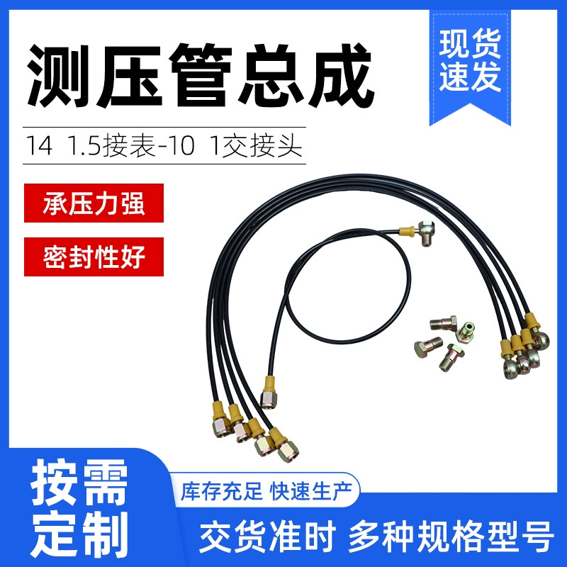 Соединение шланга для измерения давления по индивидуальному заказу, 63 МПа, труба для измерения давления, шланг из смолы, сборка масляной трубы высокого давления