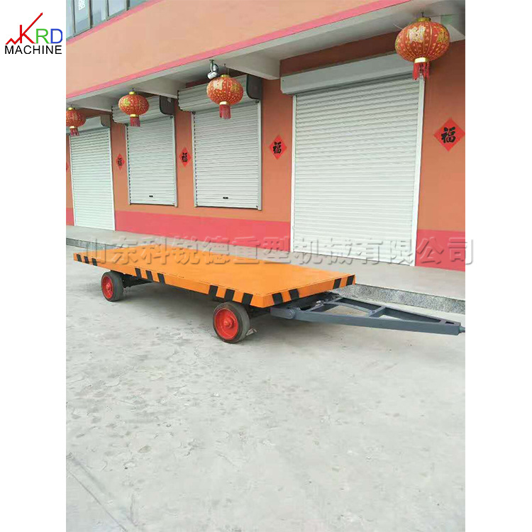 集装箱用平板拖车 工矿四轮转向远程托运板车 可移动式港口运输车