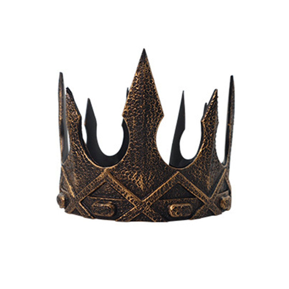 Transfronterizos medieval rey corona Halloween baile de máscaras fiesta disfraz de espectáculo props cosplay cabeza