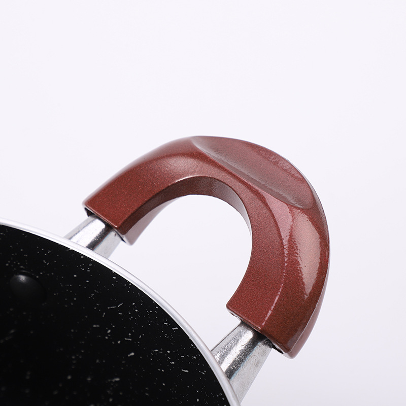 Fábrica de cuatro piezas maceta de piedra maifan olla de regalo colorido conjunto de olla boutique no fumadores wok Antiadherente al por mayor