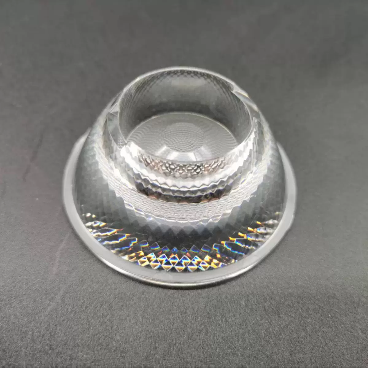 COB透镜 PC导轨灯PAR亚克力轨道灯筒灯珠面射灯天花灯LED透镜