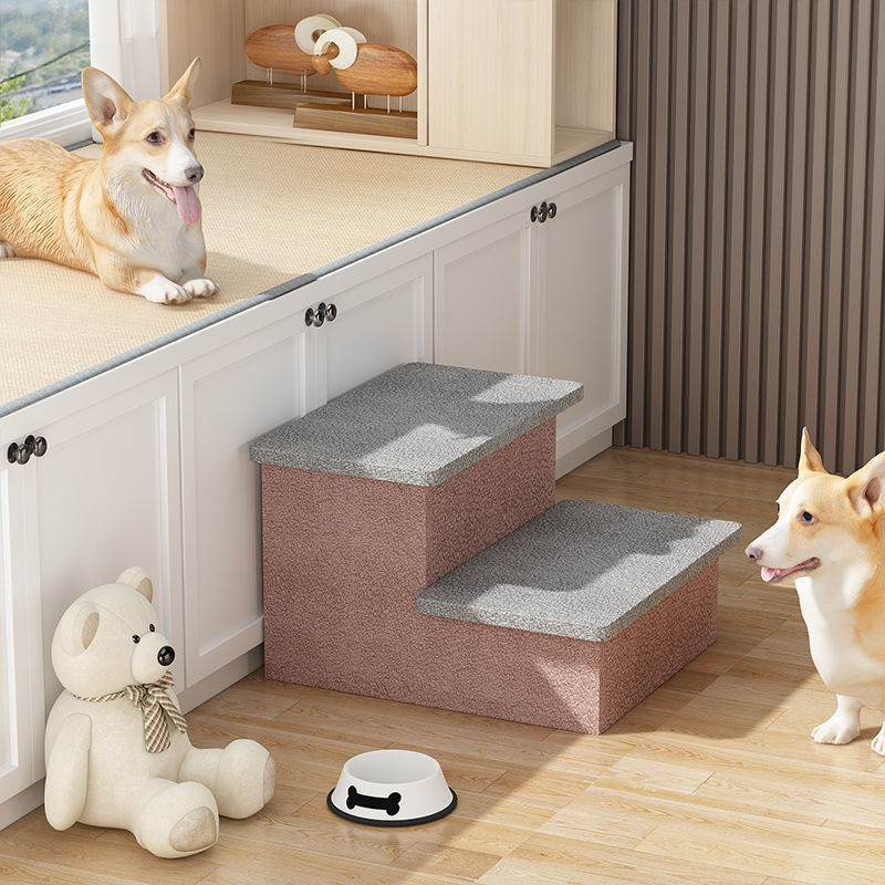 ペット用階段、犬用階段、小型犬用ベッド、ベッド用はしご、ベッドサイドの小さな階段、子犬と猫用のはしご|undefined