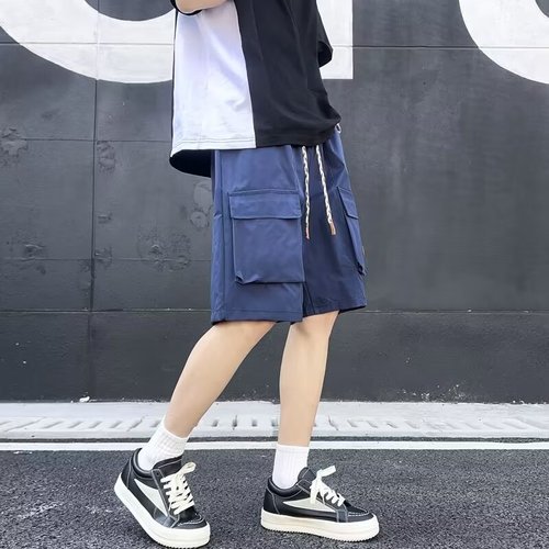 Japanese-style work shorts for men, summer trendy brand, loose mountain system sports casual men's five-inch mid-calf pants, dropshipping