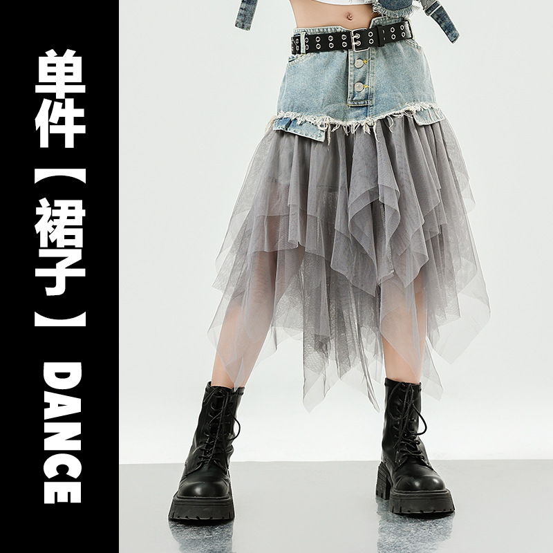 ジャズダンスの服装の女の子の街のダンスのファッション服の子供のジャズのショーのカウボーイのファッション服の女性団のダンスの衣装のスーツ