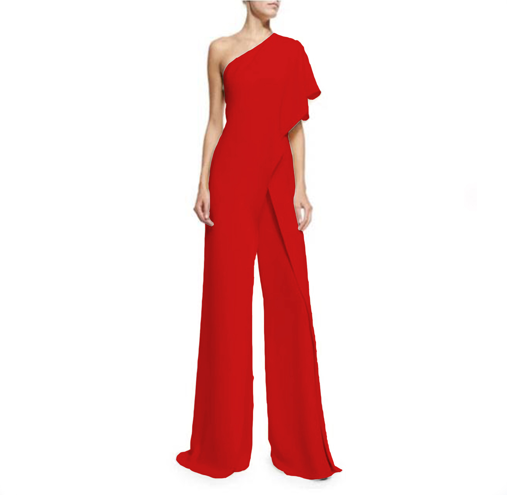 Women's Daily Sexy Solid Color Full Length Ruffles Casual Pants Jumpsuits display picture 9