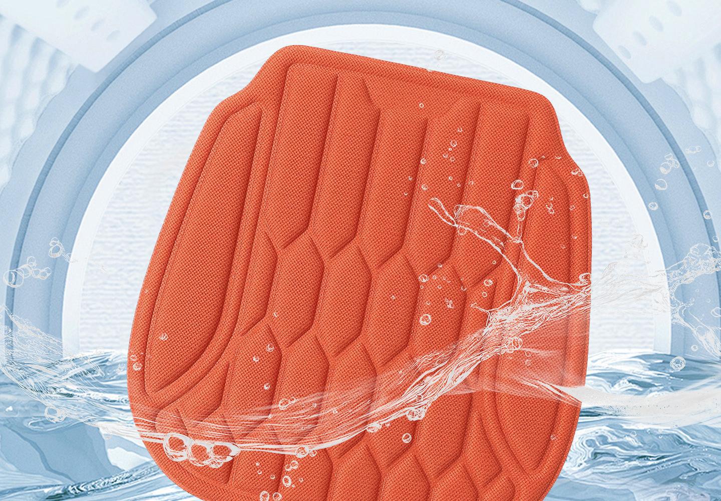 3D One-Piece Molded Car Seat Cushion, No Installation Required, Non-Slip Latex Cotton Cushion, Breathable Single-Piece Car Seat Cushion for Office Chair