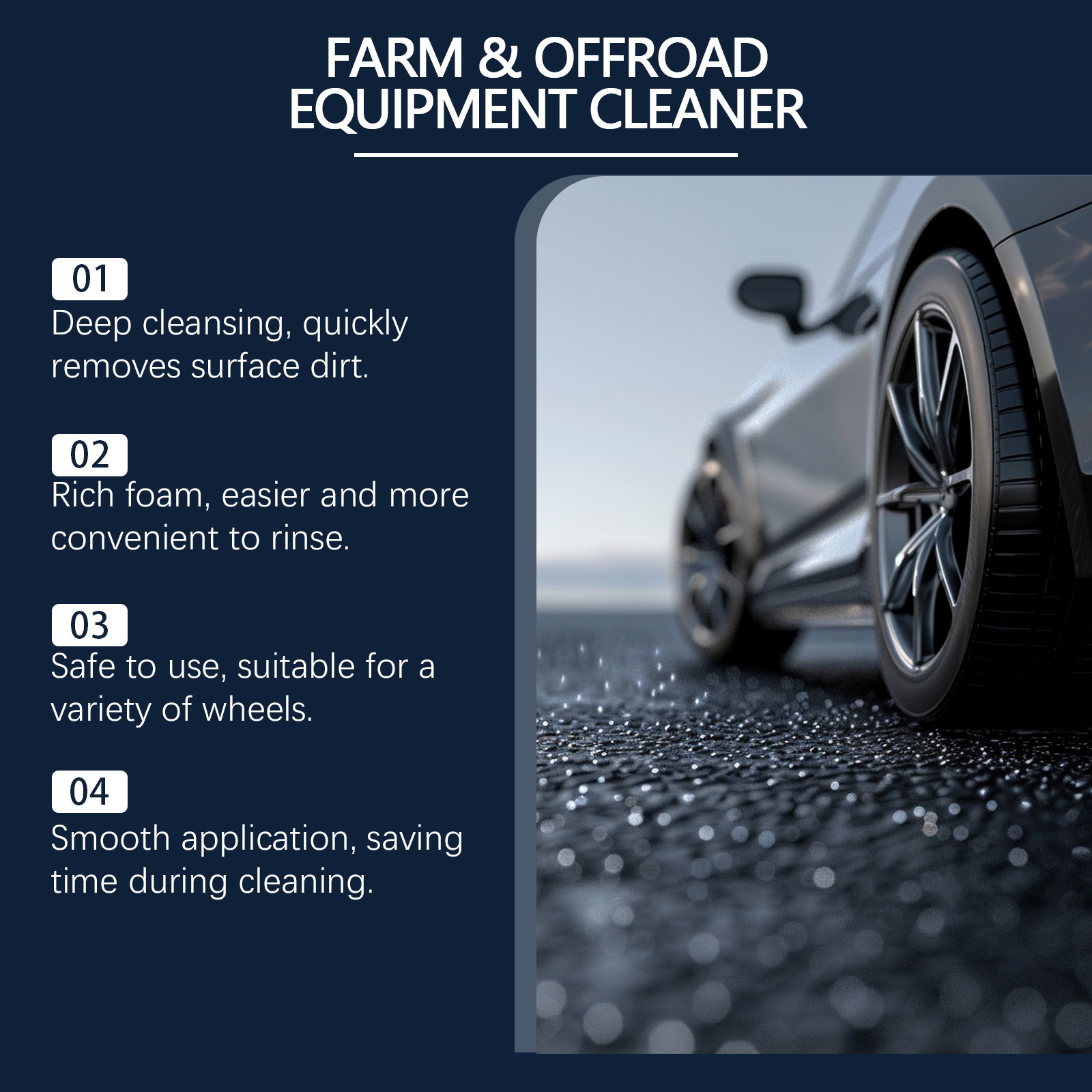 Car Tire Cleaner, Car Tire Cleaning and Maintenance, Decontamination and Descaling, Long-Lasting Tire Care Agent