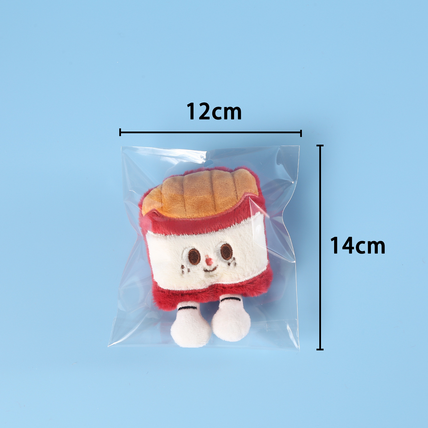 Mascotas gatos dibujos animados juguetes de peluche construidos gatos menta campana muñeca hamburguesas Coca-Cola caja de chips