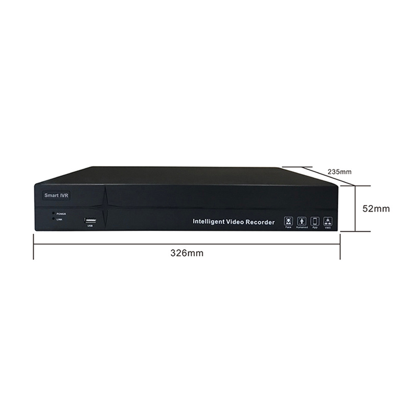 4K网络硬盘录像机NVR36路双盘位智能分析监控主机