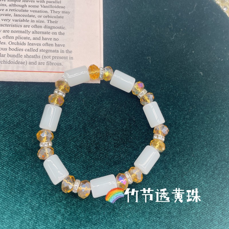 Original ecología multicolor imitación hetian jade pulsera de bambú dedo sinuoso pulsera suave placa jugando yin cubo de cuero cuentas de buda para hombres y mujeres