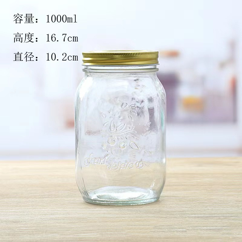 1000 ml 큰 입 조각 (40 의 상자); 투명