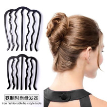 盘发神器插梳女丸子头简约时尚复古簪子气质发饰发插外出百搭发衩