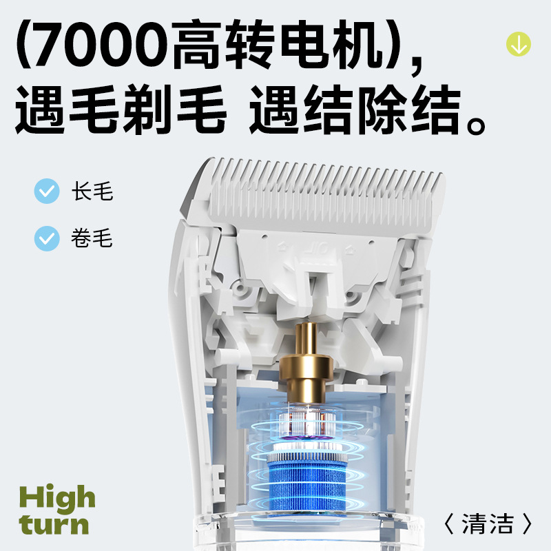Машинка для стрижки Tianyuan Pet лазурная