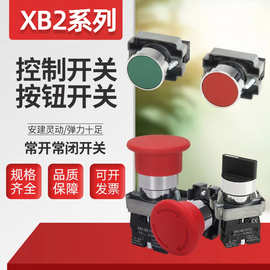 XB2 ZB2按钮开关自复位平钮旋转急停按钮ba42/31bx31/42点动3361