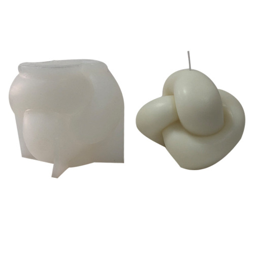 Cross-border special supply for ins large thick rope knotted aromatherapy candle silicone mold diy production diffuser stone aromatherapy ornaments