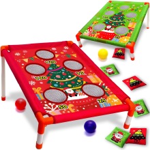 跨境新款投掷玉米洞沙包板训练扔沙包玩具弹跳游戏板套装户外运动