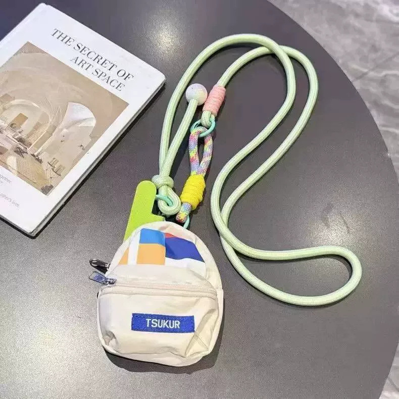 Correa Cruzada con Monedero para Celular de Poliéster, Decorativo, Anti-pérdida y Desmontable para Al Aire Libre