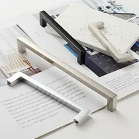Современная простая ручка из алюминиевого сплава цвета нержавеющей стали, американская яркая хромированная ручка для шкафа, двери шкафа, ящика, мебельная фурнитура