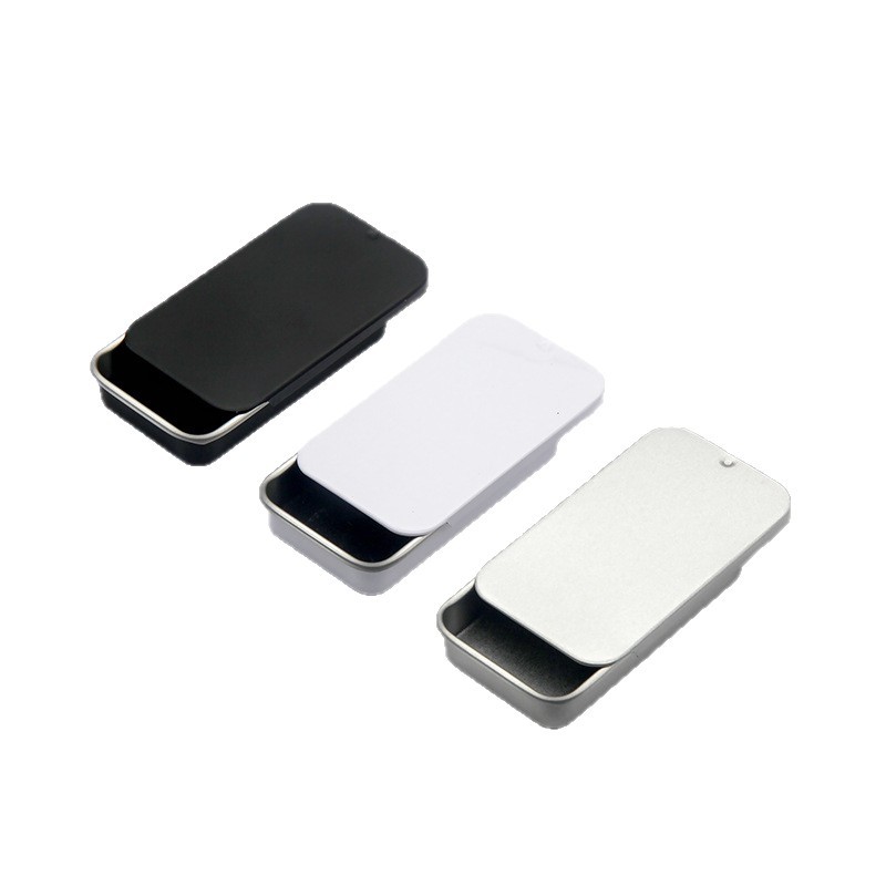 Cajas de hojalata con tapa deslizante al por mayor, cajas para bálsamo sólido, cajas con sistema de empuje y extracción, cajas de hojalata, cajas vacías para cosméticos y fragancias en stock.