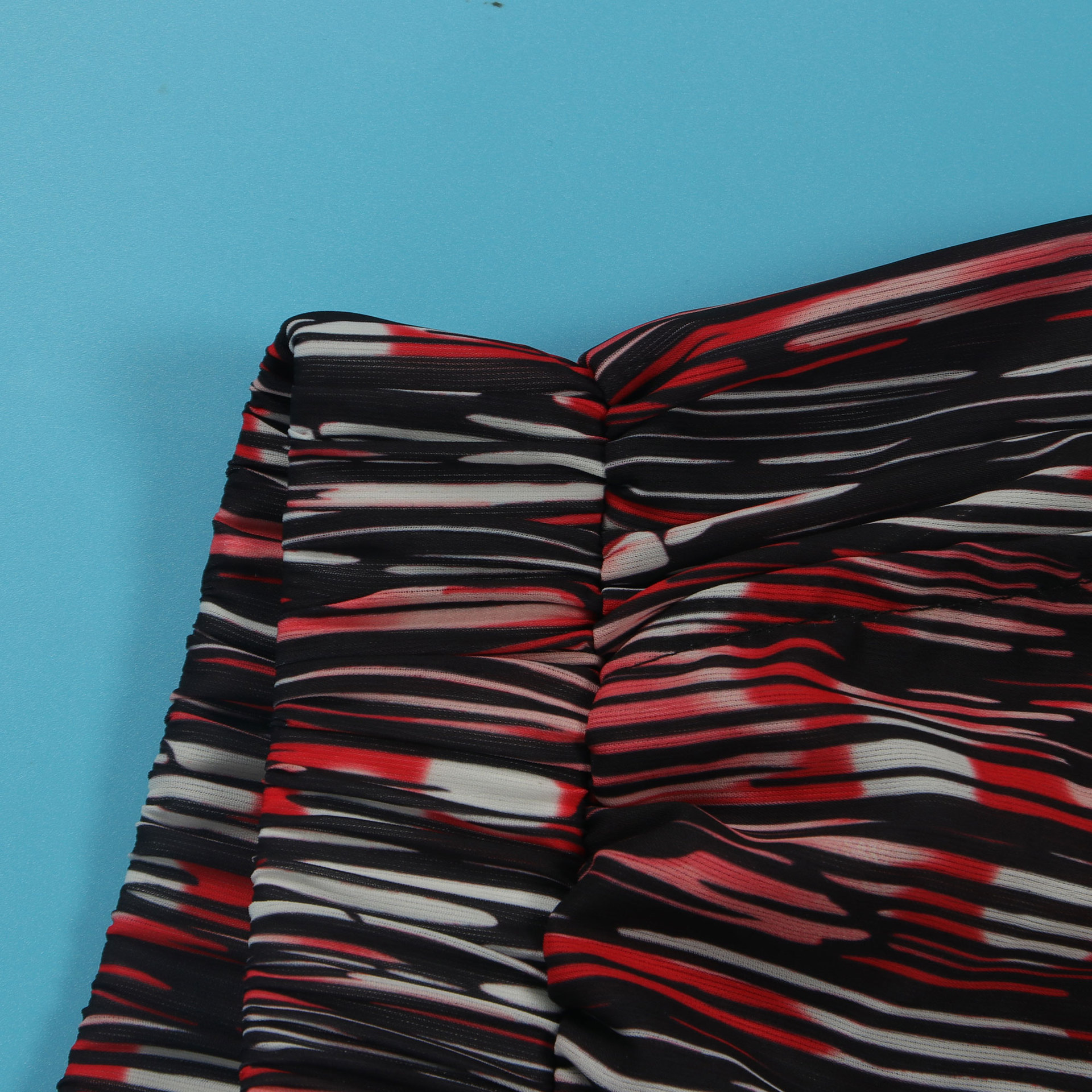 Women Popular Printed Contrast Color V-neck Wide Leg Two Piece Set 30 Women Popular Printed Contrast Color V-neck Wide Leg Two Piece Set