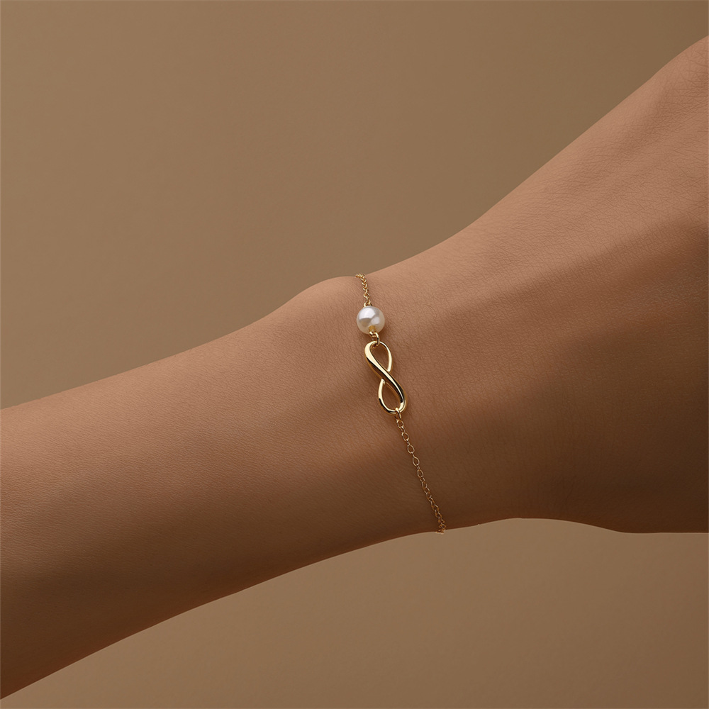 Bracelets Classification 925 Sterling Silver Infinity 925 Sterling Silver Cable Chain Bracelets